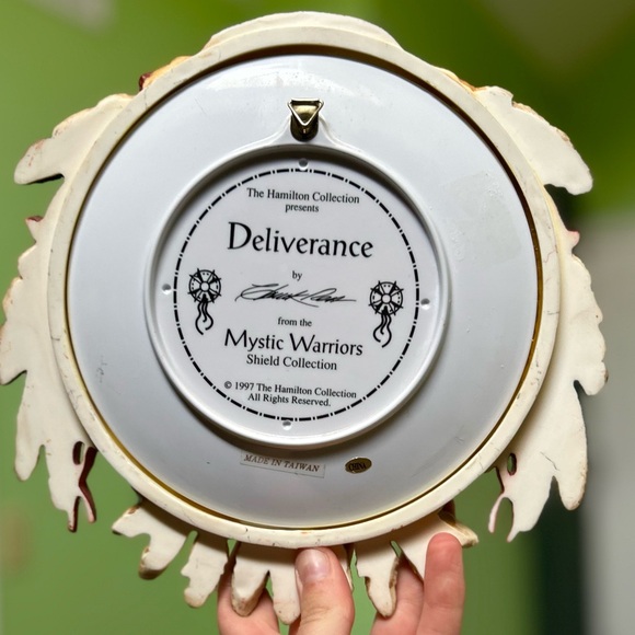 Vintage Native American Tribal Frame & Plate Wall Hanging Bohemian Art Decor - Picture 4 of 5